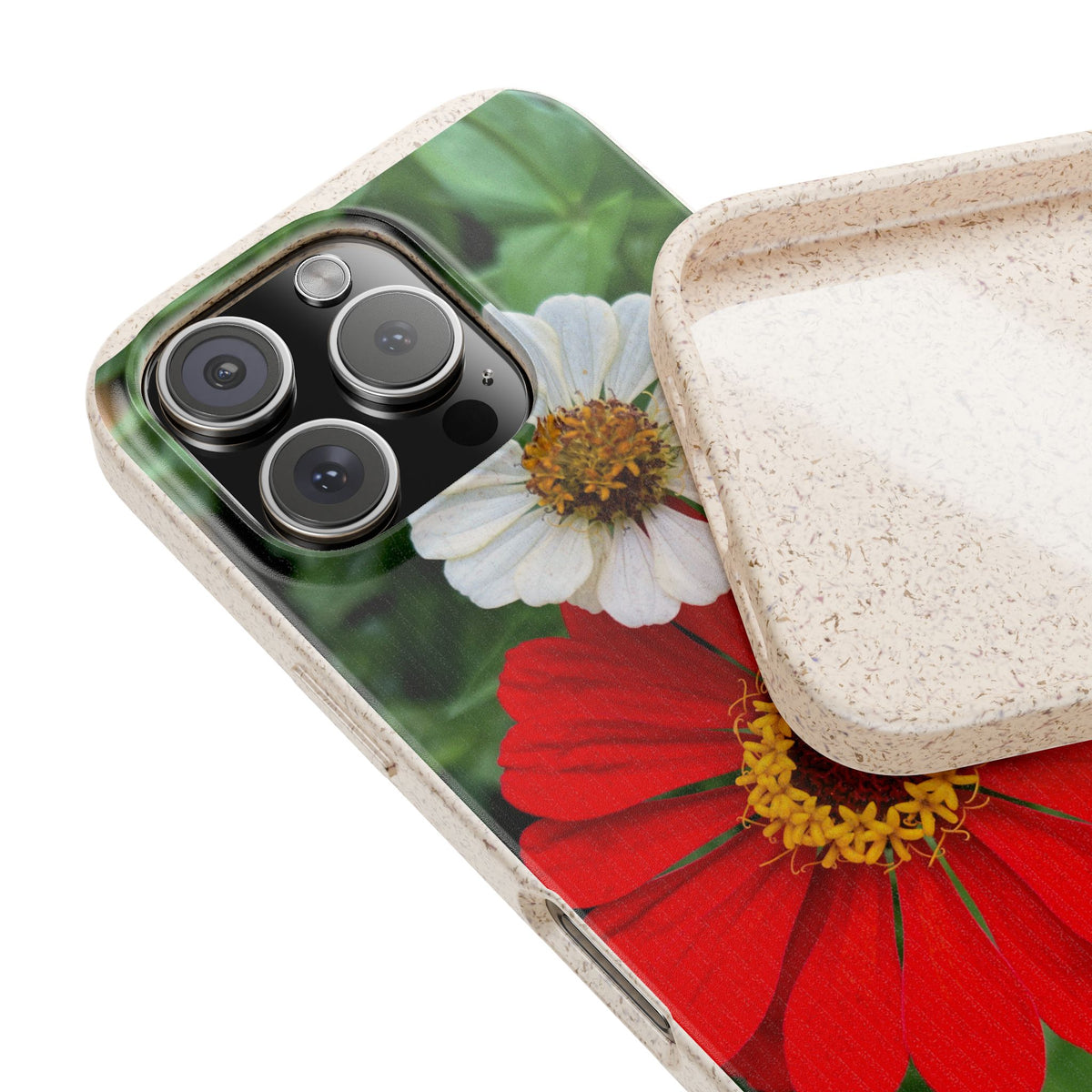 Zinnia Biodegradable Phone Case (original photo by Kind River Studio)