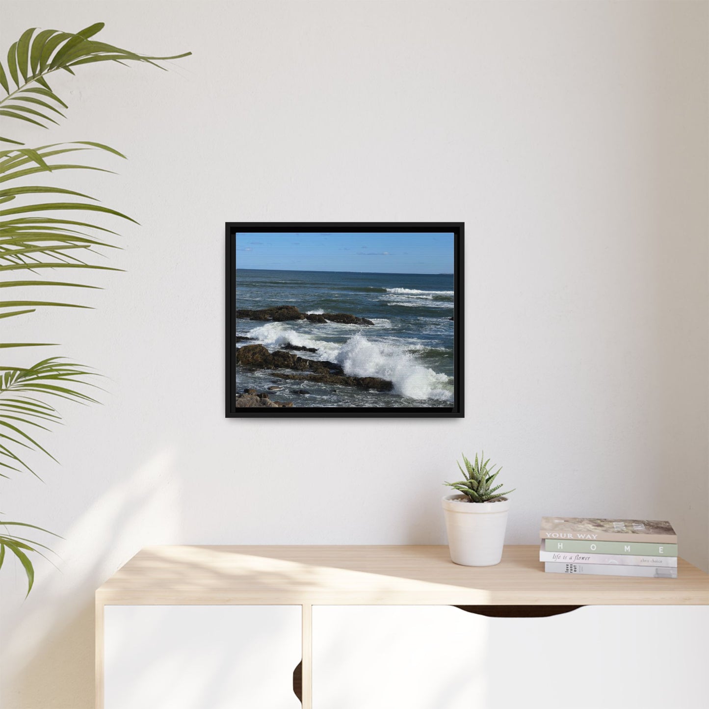 Canvas Print in Frame - Coastal Waves (original photograph by Kind River Studio)