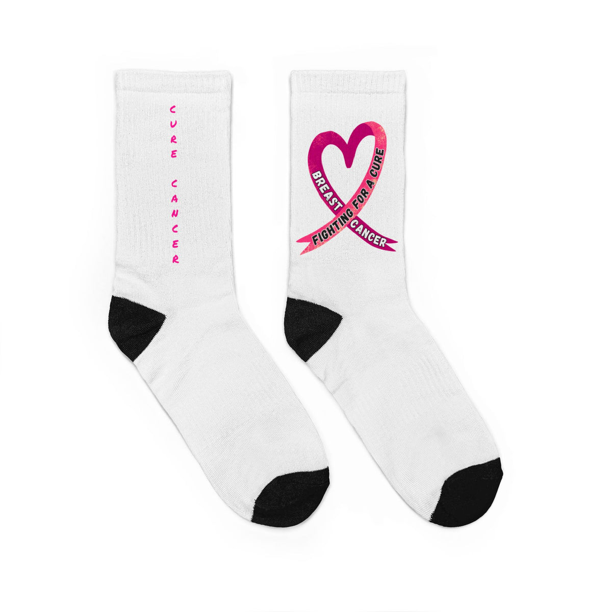 Cancer Awareness Crew Socks