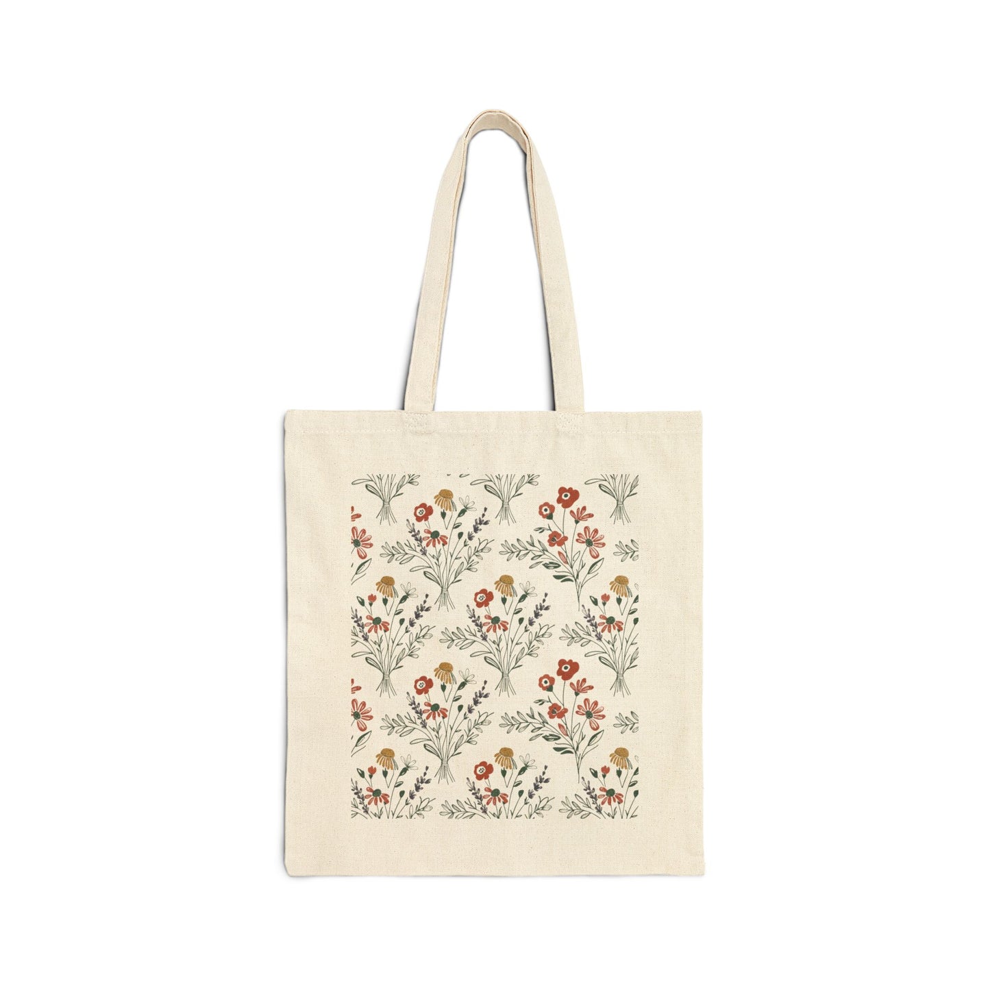 Rustic Floral Pattern Tote