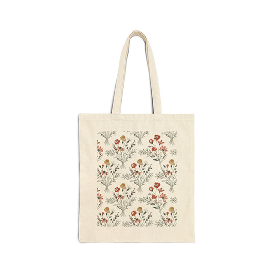 Rustic Floral Pattern Tote