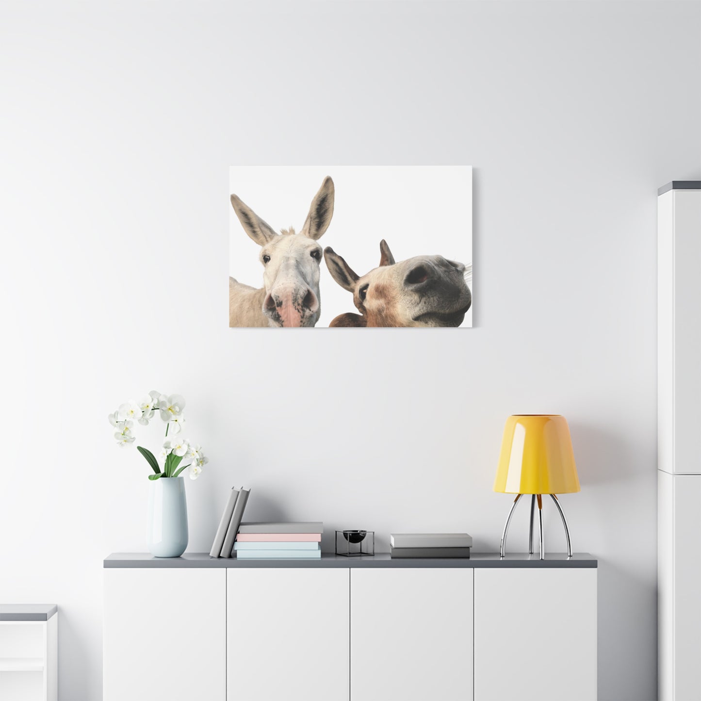 Canvas Print - Delightful Donkeys (original photographs by Kind River Studio)