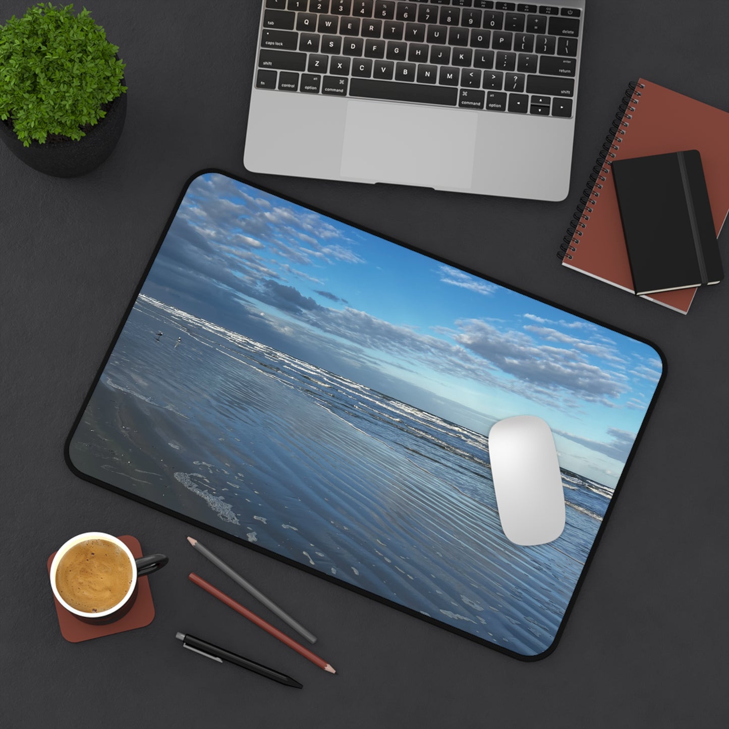 Ocean Shore Desk Mat  (original photograph by Kind River Studio)