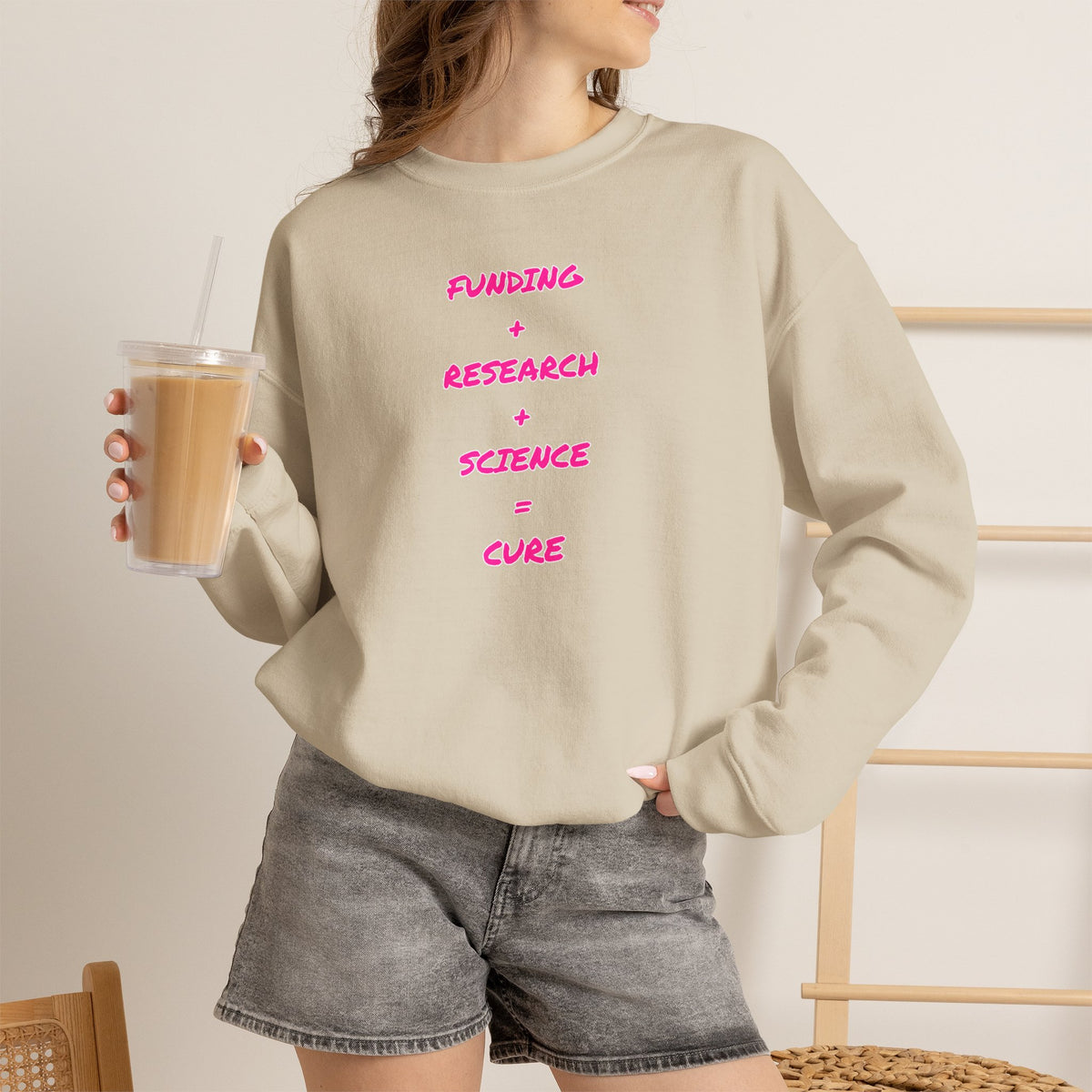 Breast Cancer Awareness Crewneck Sweatshirt (Adult) — "In Honor of My Loved One"