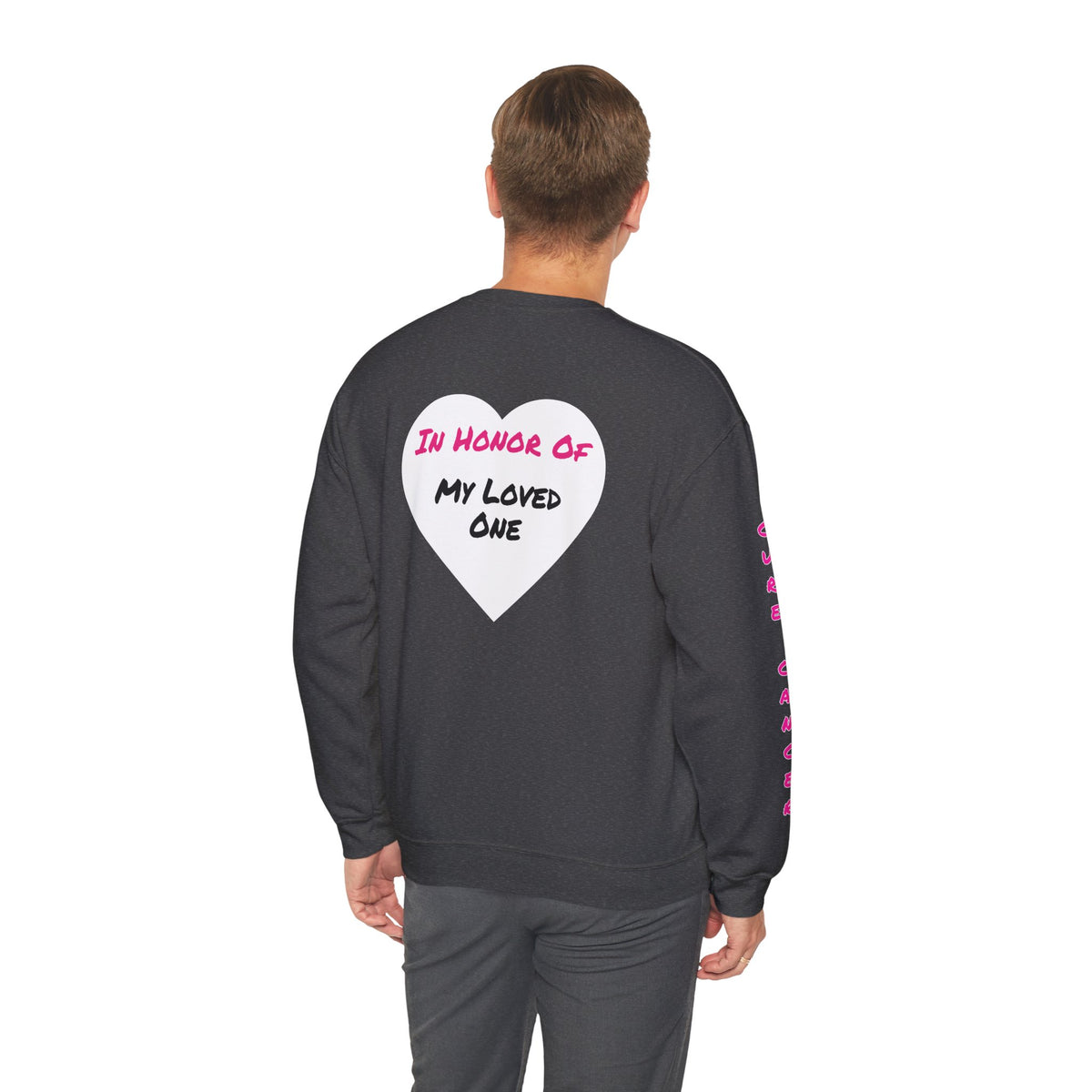 Breast Cancer Awareness Crewneck Sweatshirt (Adult) — "In Honor of My Loved One"