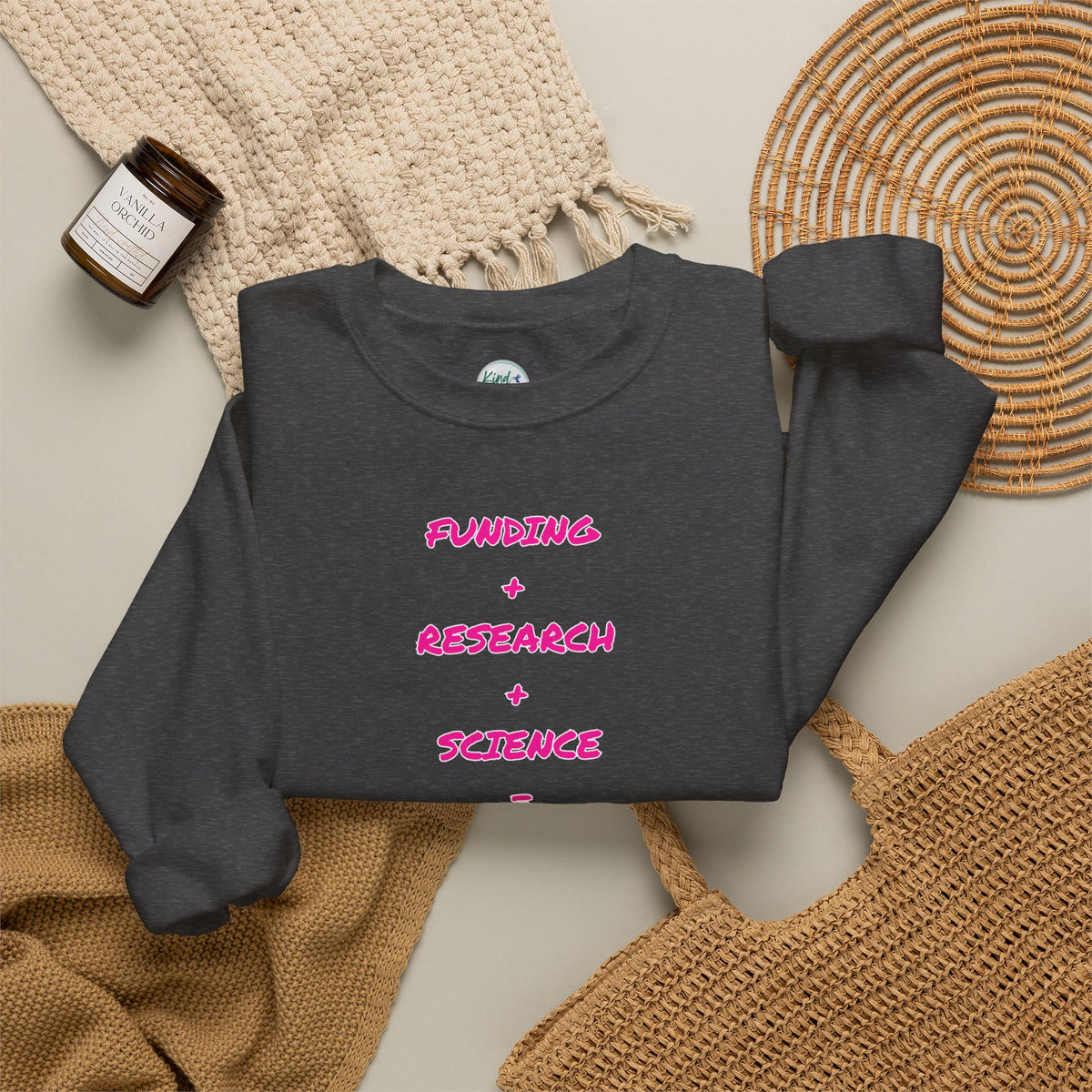 Breast Cancer Awareness Crewneck Sweatshirt (Adult) — "In Honor of My Loved One"