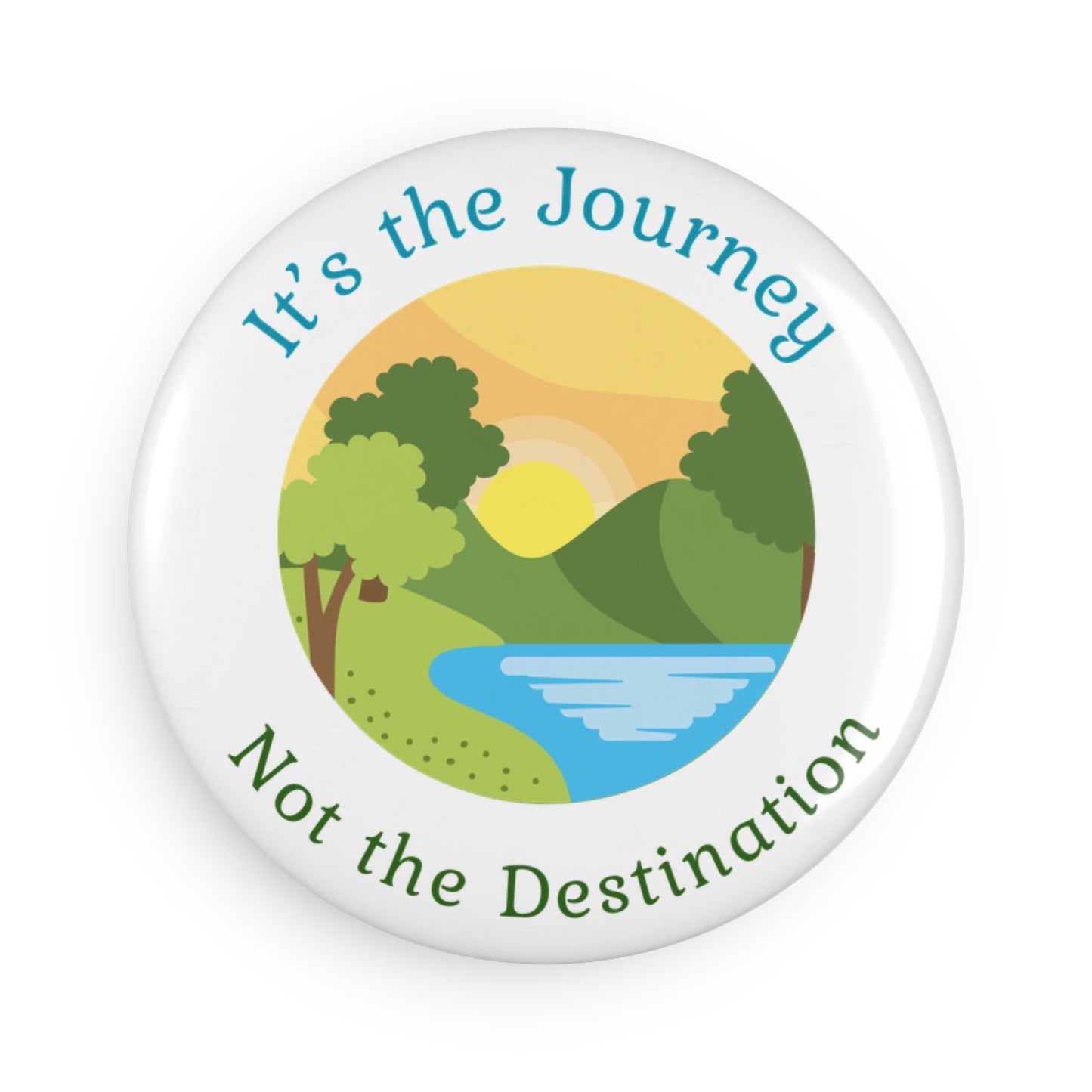 Magnet (Round 2.25") - It's the Journey