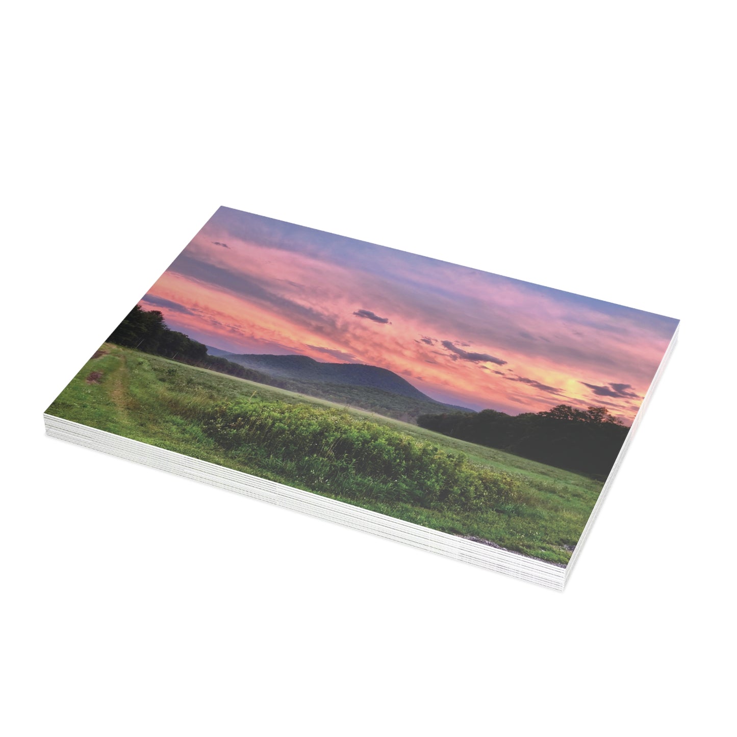 Note Cards | Set of 10 - Field at Dusk (original photograph by Kind River Studio)