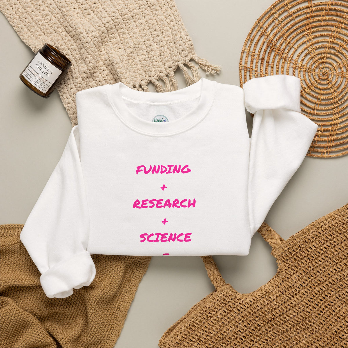 Breast Cancer Awareness Crewneck Sweatshirt (Adult) — "In Honor of My Loved One"