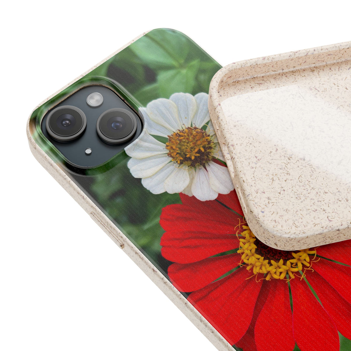 Zinnia Biodegradable Phone Case (original photo by Kind River Studio)