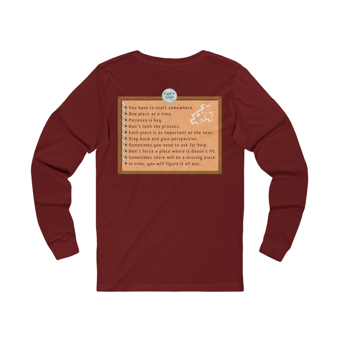 Tee - Long Sleeve (Adult) - Life is Like a Puzzle