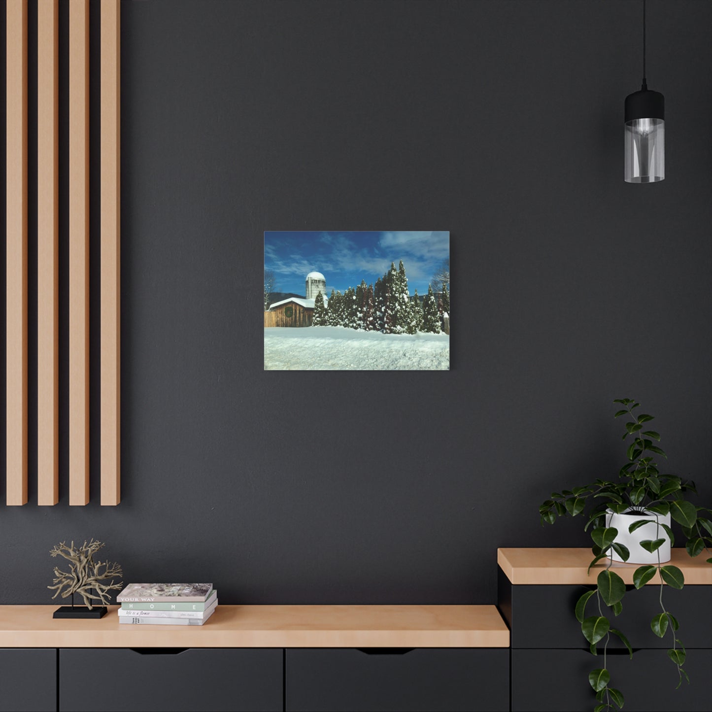 Canvas Print - Winter Farm (original photograph by Kind River Studio)