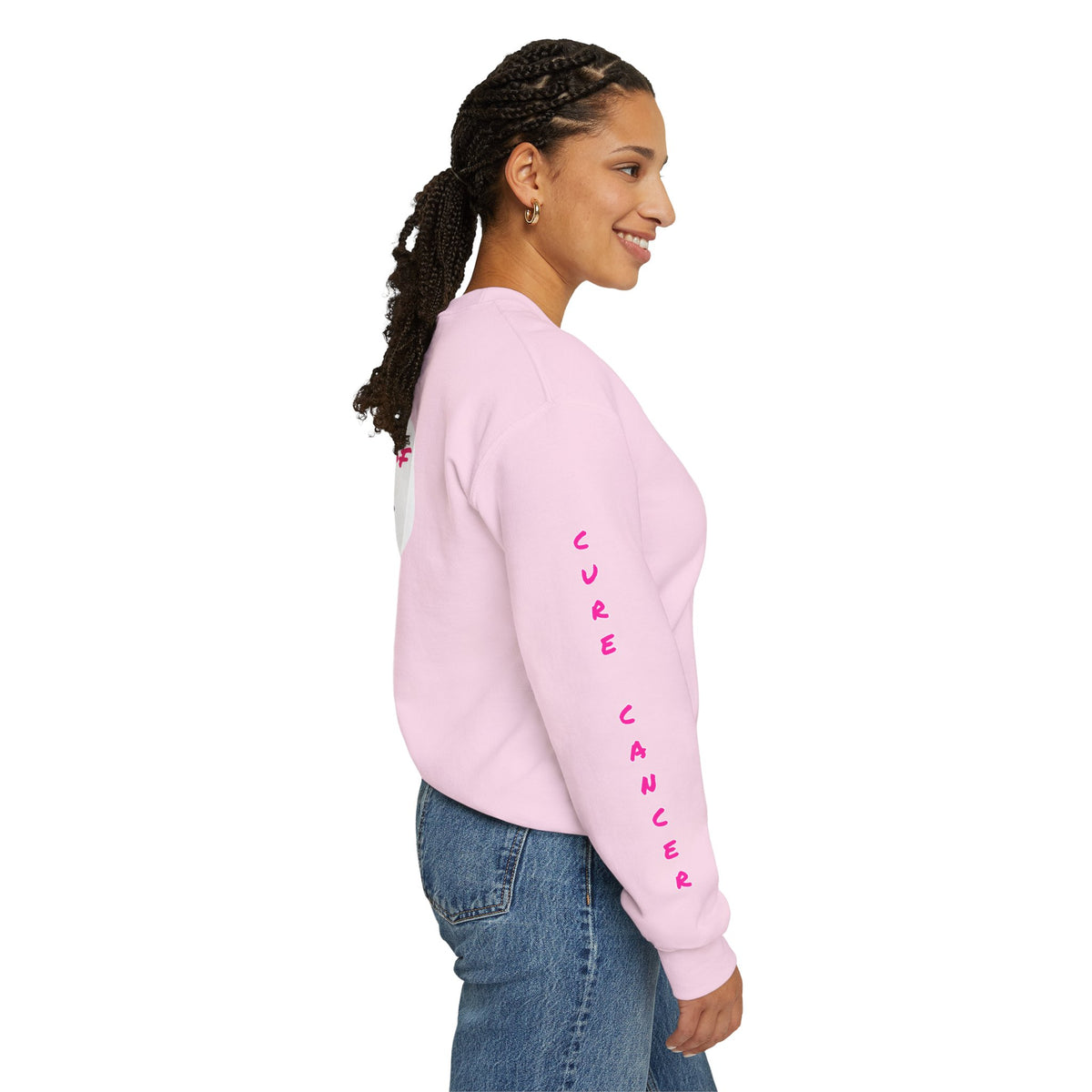Breast Cancer Awareness Crewneck Sweatshirt (Adult) — "In Honor of My Loved One"