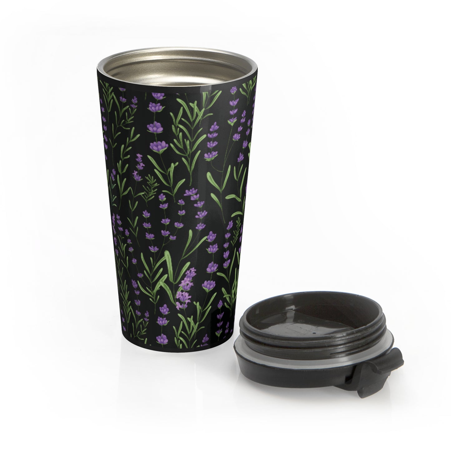 Purple Wildflowers Travel Mug
