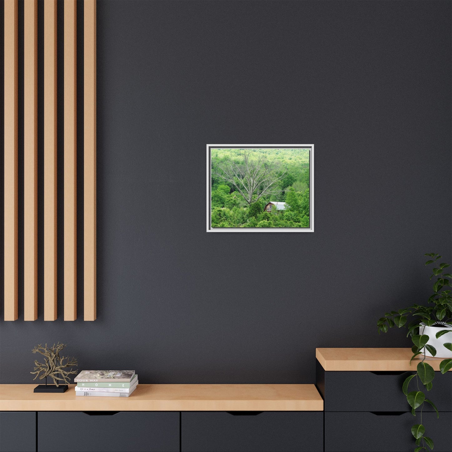 Canvas Print in Frame - Hidden On the Tennessee (original photograph by Kind River Studio)