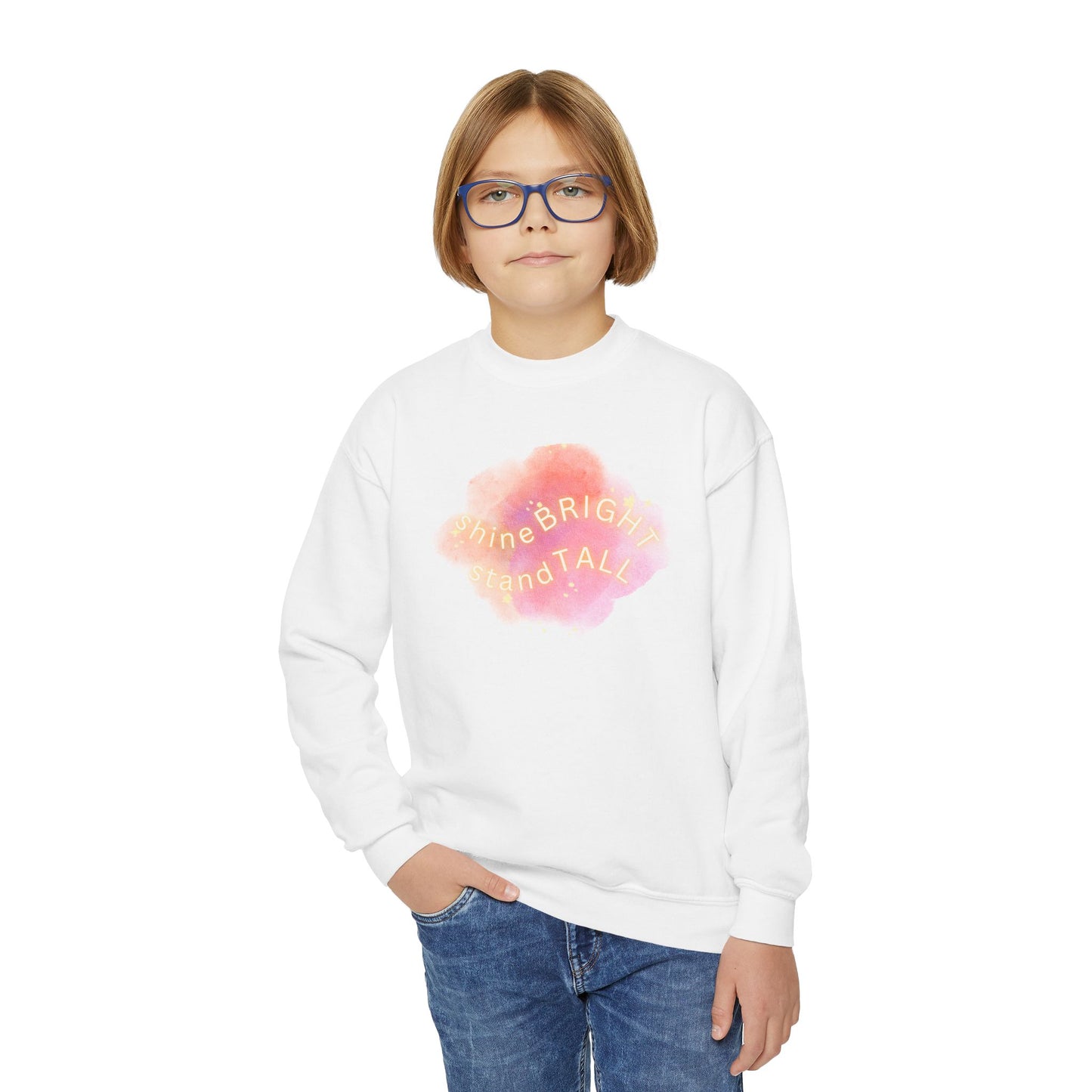 Sweatshirt - Crewneck (Youth) - Shine Bright | Stand Tall