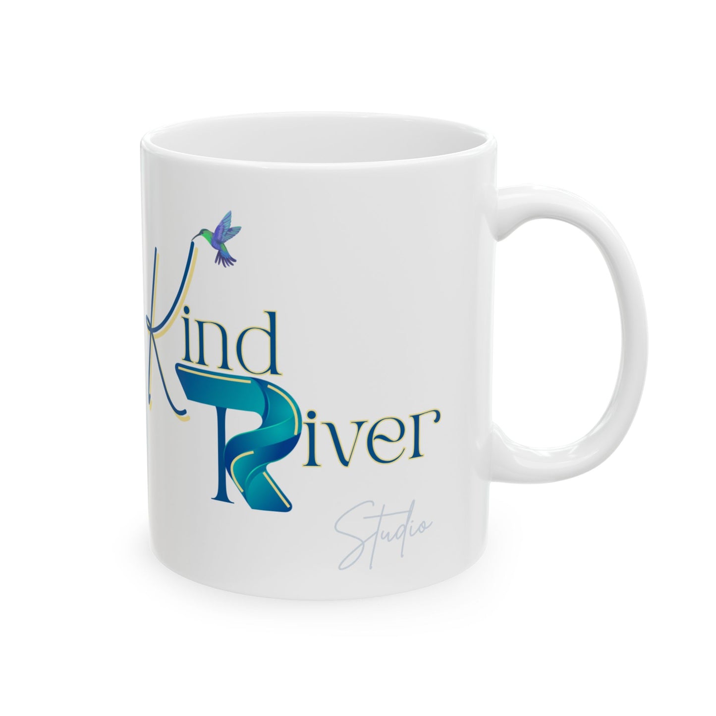 Mug - Ceramic (11 oz | 15 oz) - Kind River Studio Logo