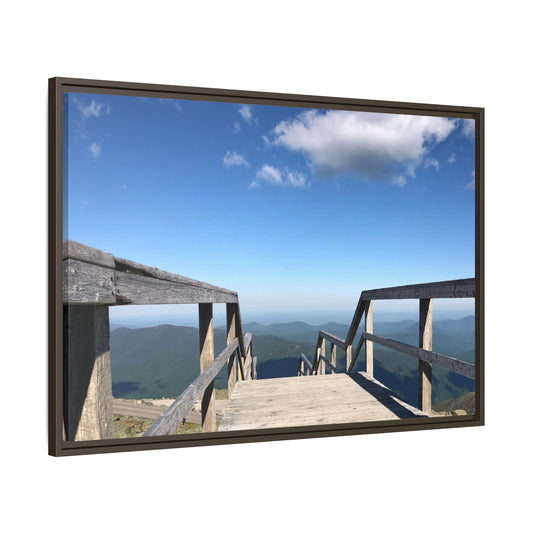 Quiet Descent Framed Matte Canvas Print
