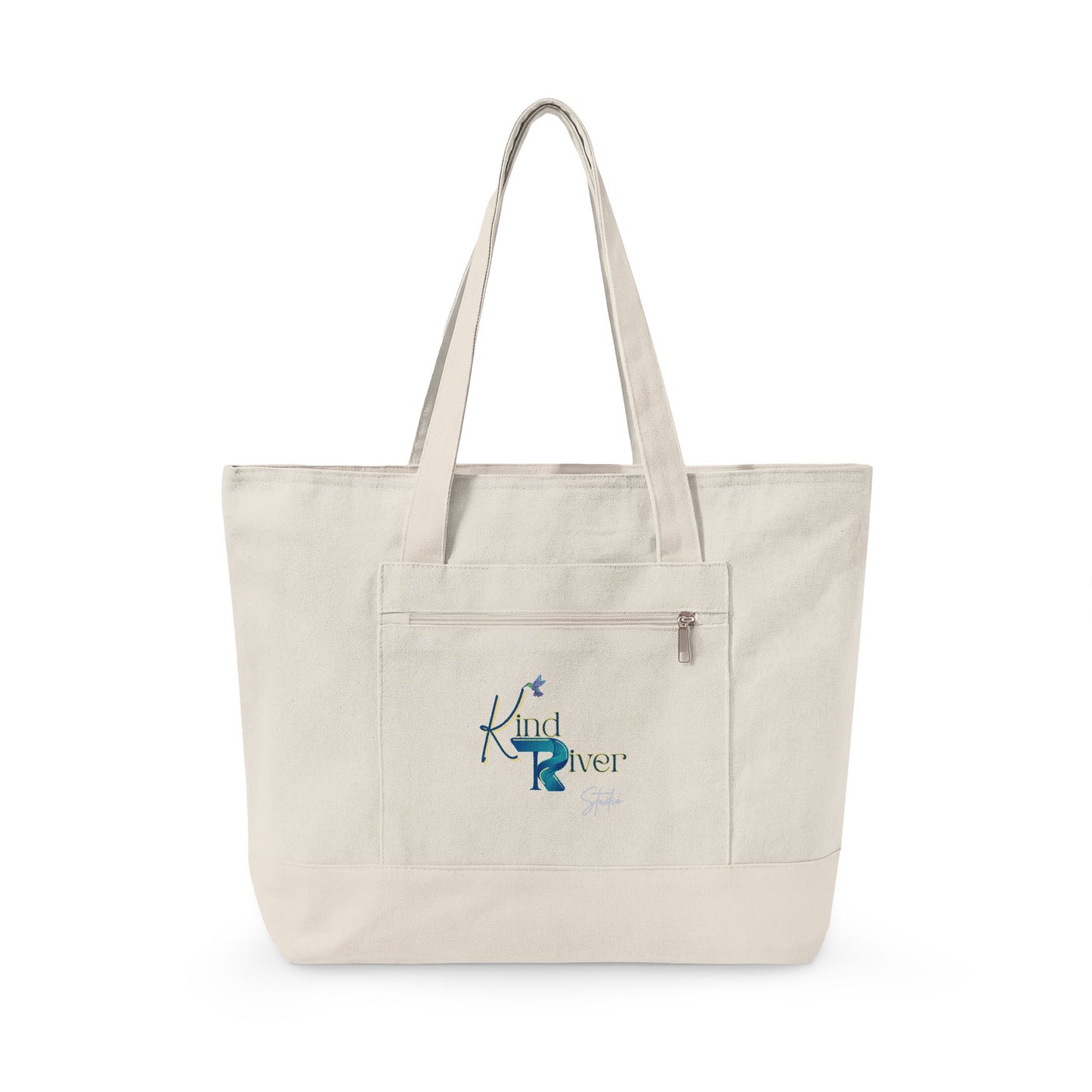 Gratitude Zippered Canvas Tote