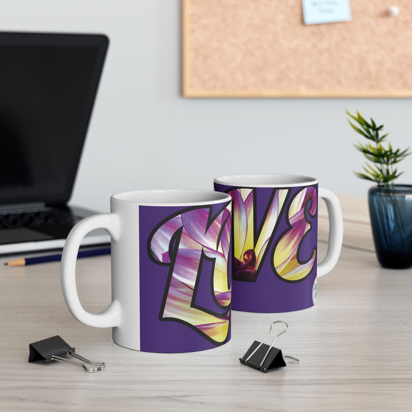 Mug - Ceramic (11 oz | 15 oz) - LOVE dahlia