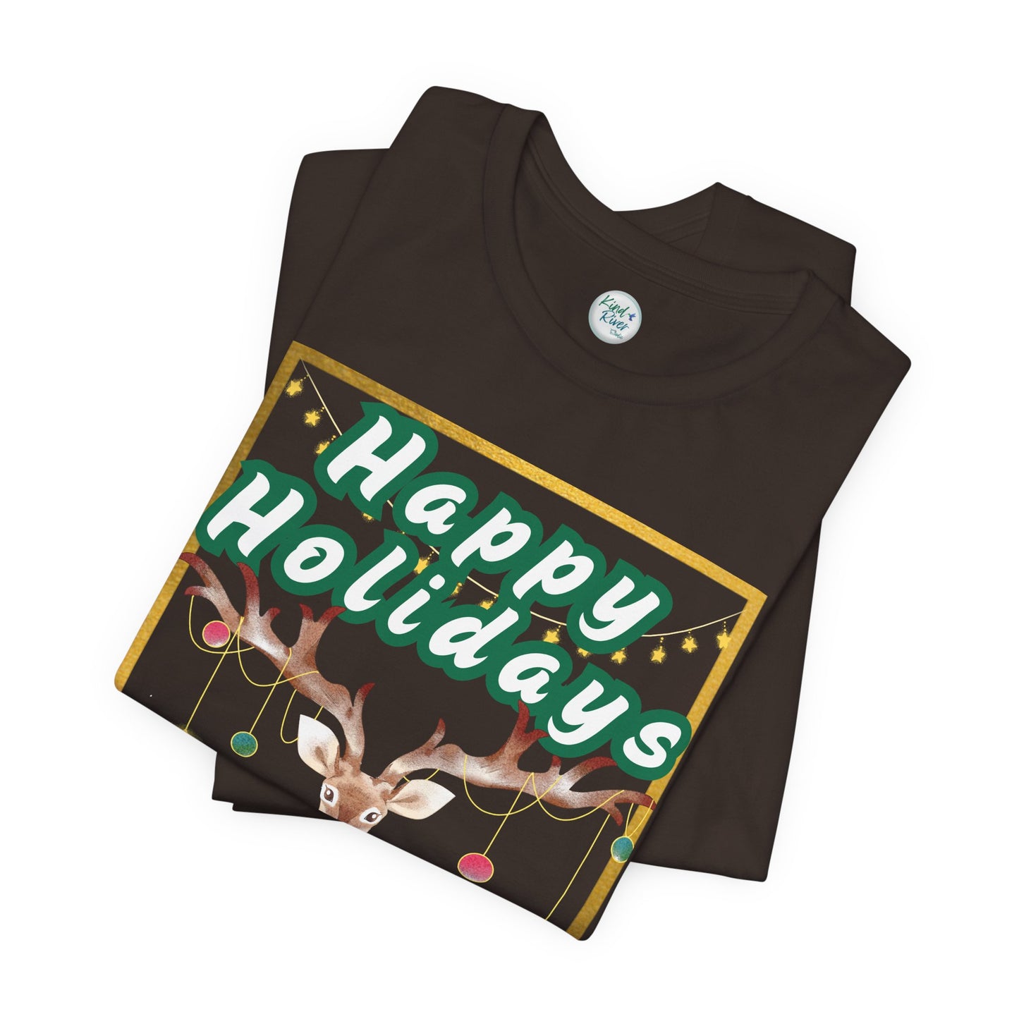 Tee - Short Sleeve (Adult) - Happy Holidays Deer