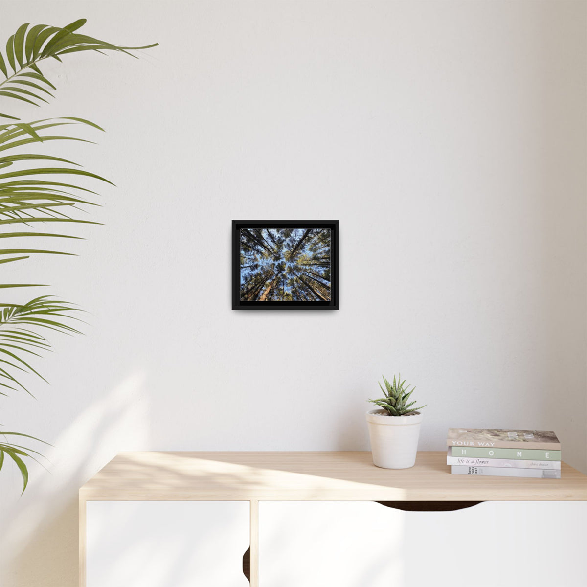 Forest Canopy Matte Canvas Framed Print (original photography by Kind River Studio)