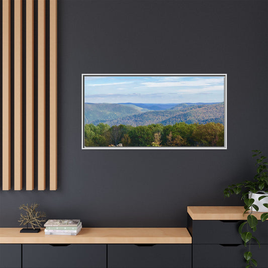 Canvas Print in Frame - Layered Mountainscape (original photograph by Kind River Studio)
