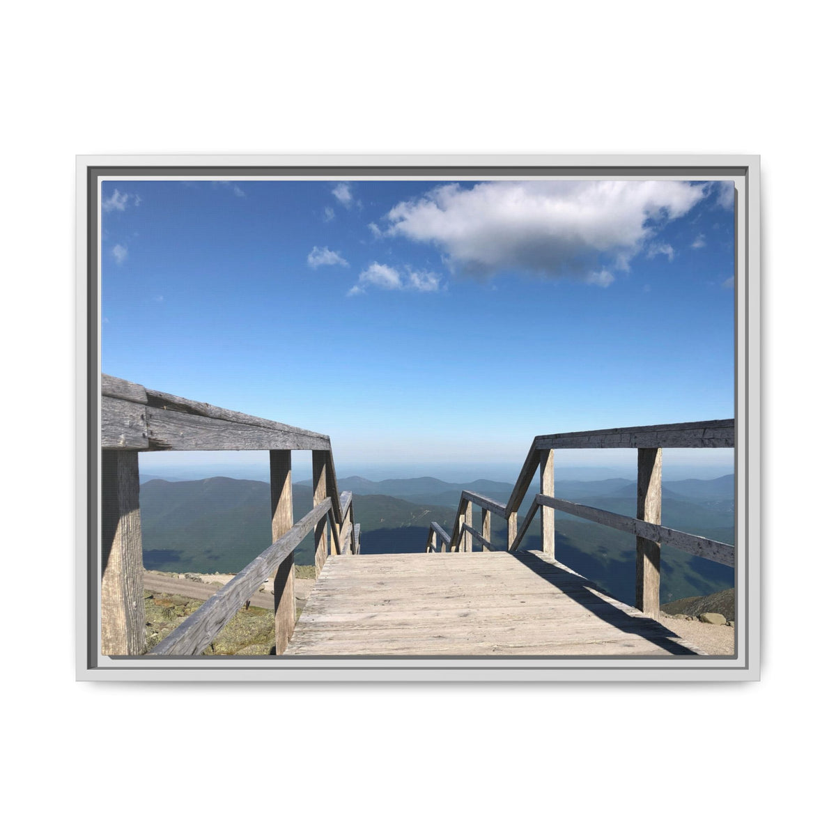 Quiet Descent Framed Matte Canvas Print