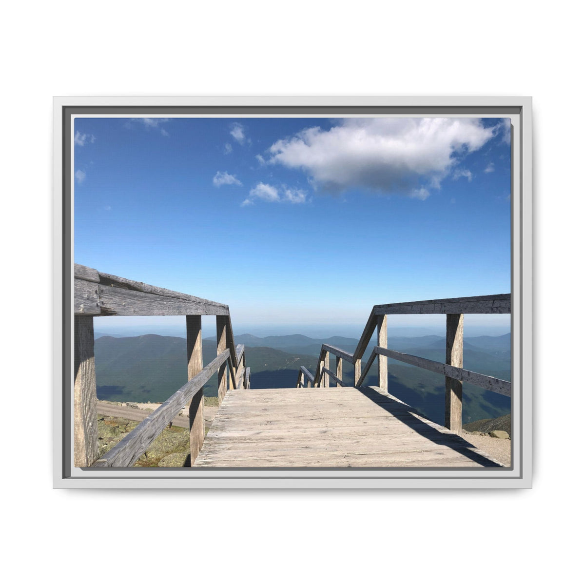 Quiet Descent Framed Matte Canvas Print