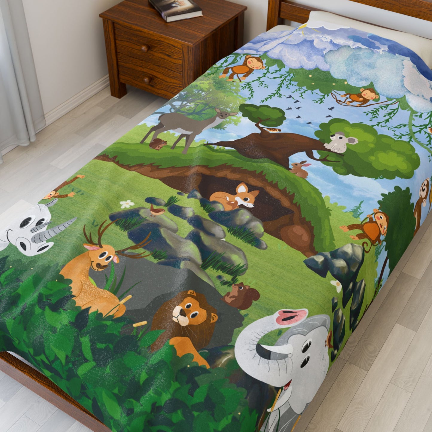 Blanket (Velveteen Plush) - What a Zoo!