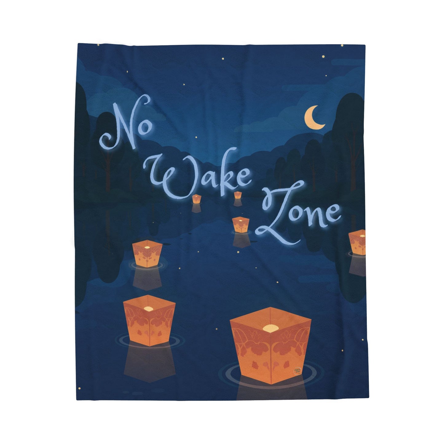 Blanket (Velveteen Plush) - No Wake Zone