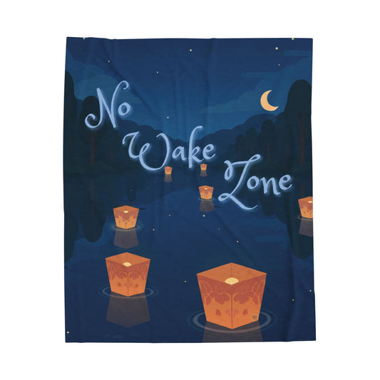 Blanket (Velveteen Plush) - No Wake Zone