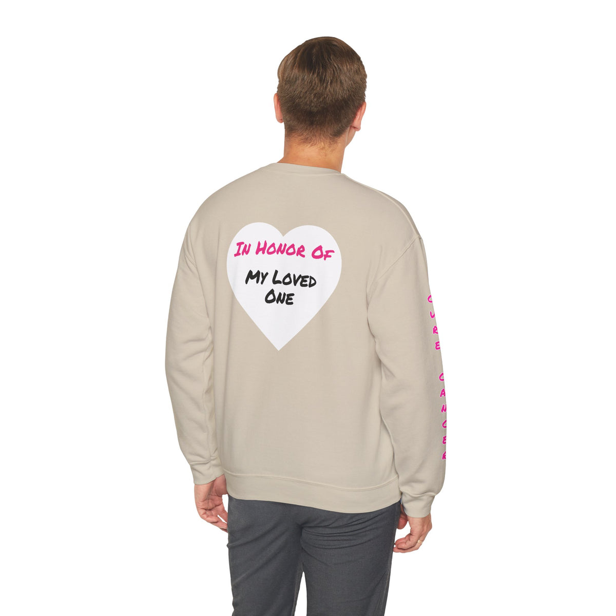 Breast Cancer Awareness Crewneck Sweatshirt (Adult) — "In Honor of My Loved One"