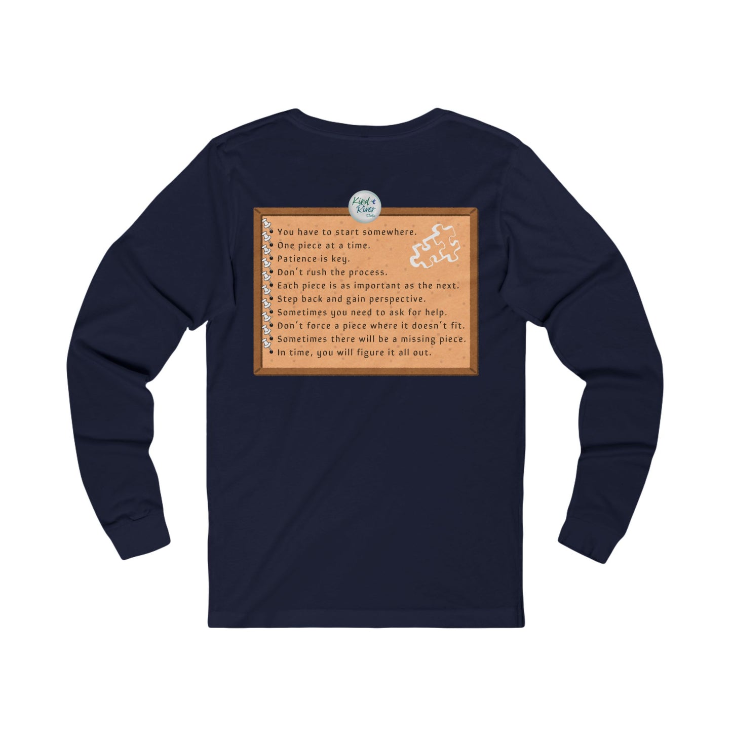 Tee - Long Sleeve (Adult) - Life is Like a Puzzle