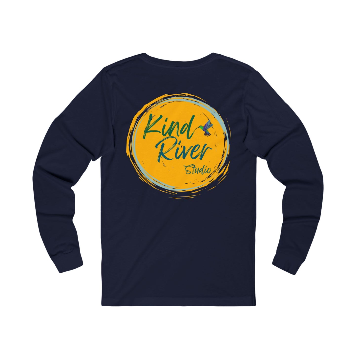 Tee - Long Sleeve (Adult) - Kind River Studio Button Logo