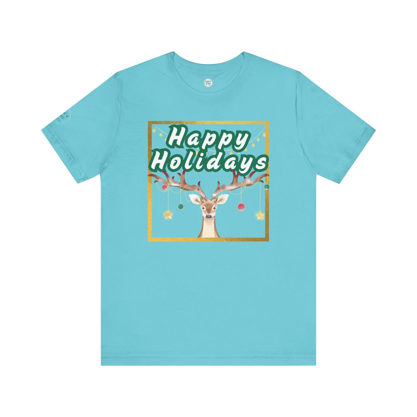 Tee - Short Sleeve (Adult) - Happy Holidays Deer