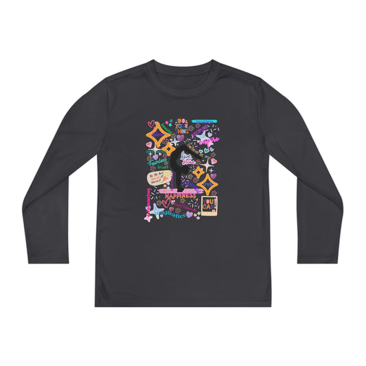 Tee - Long Sleeve (Youth) - Gymnast Positive Affirmations