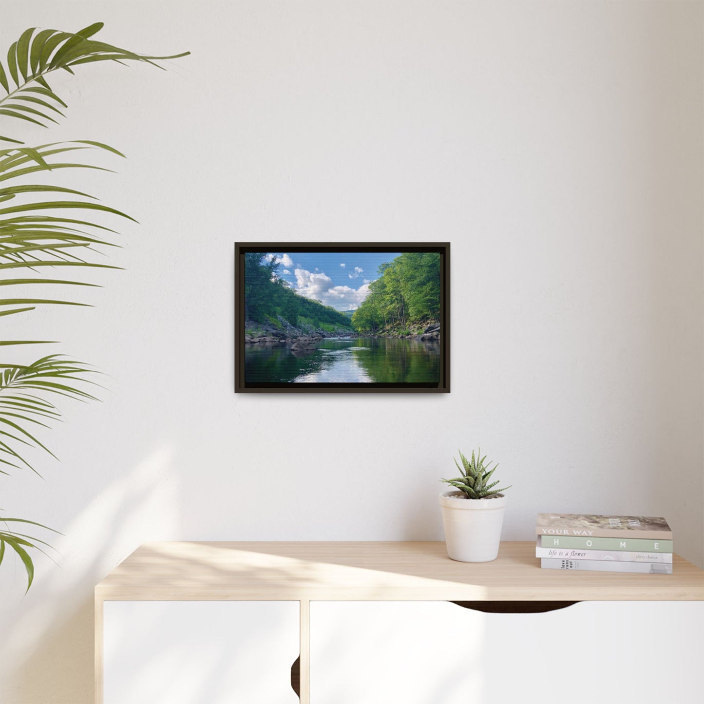 Canvas Print in Frame - Calm River Waters (original photograph by Kind River Studio)