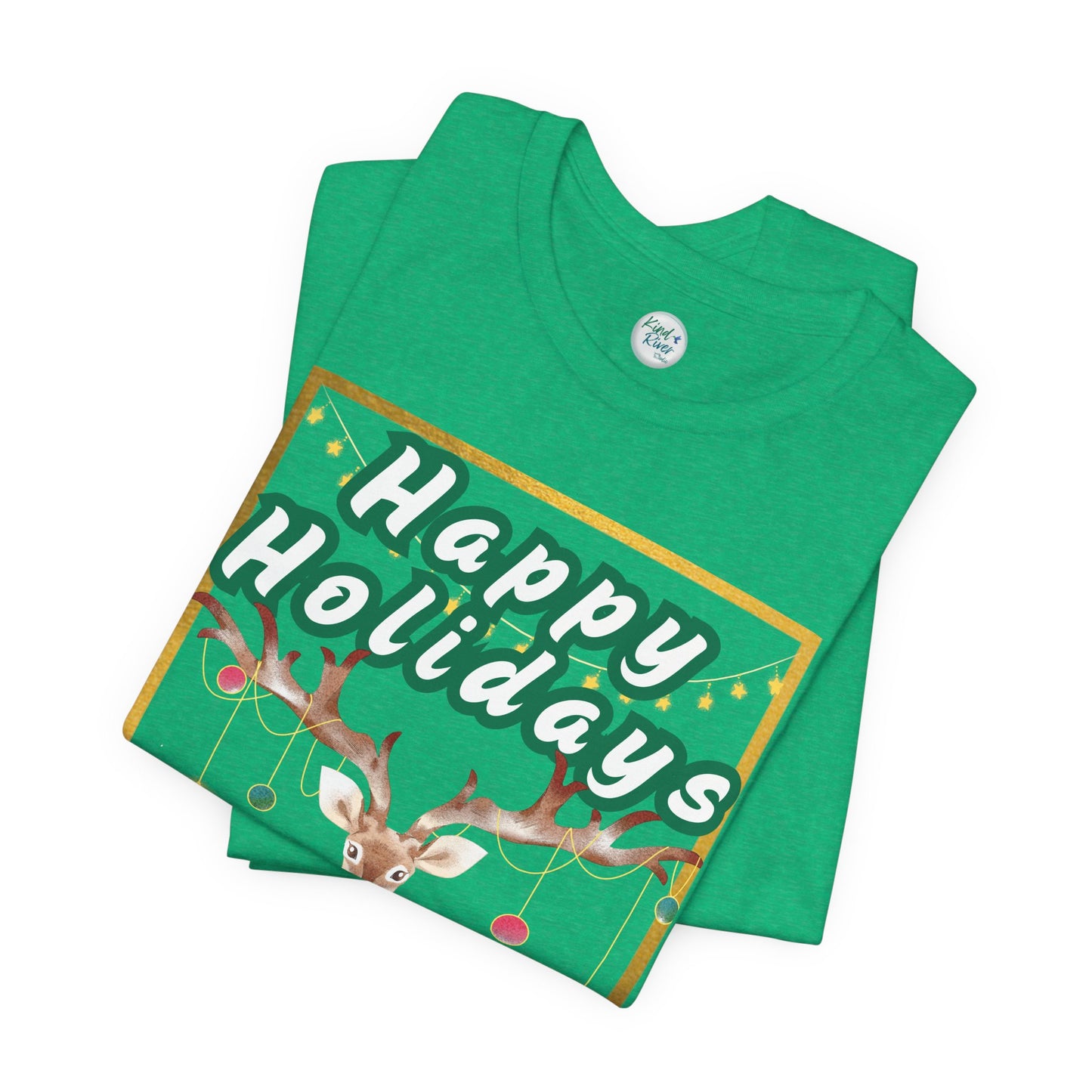 Tee - Short Sleeve (Adult) - Happy Holidays Deer