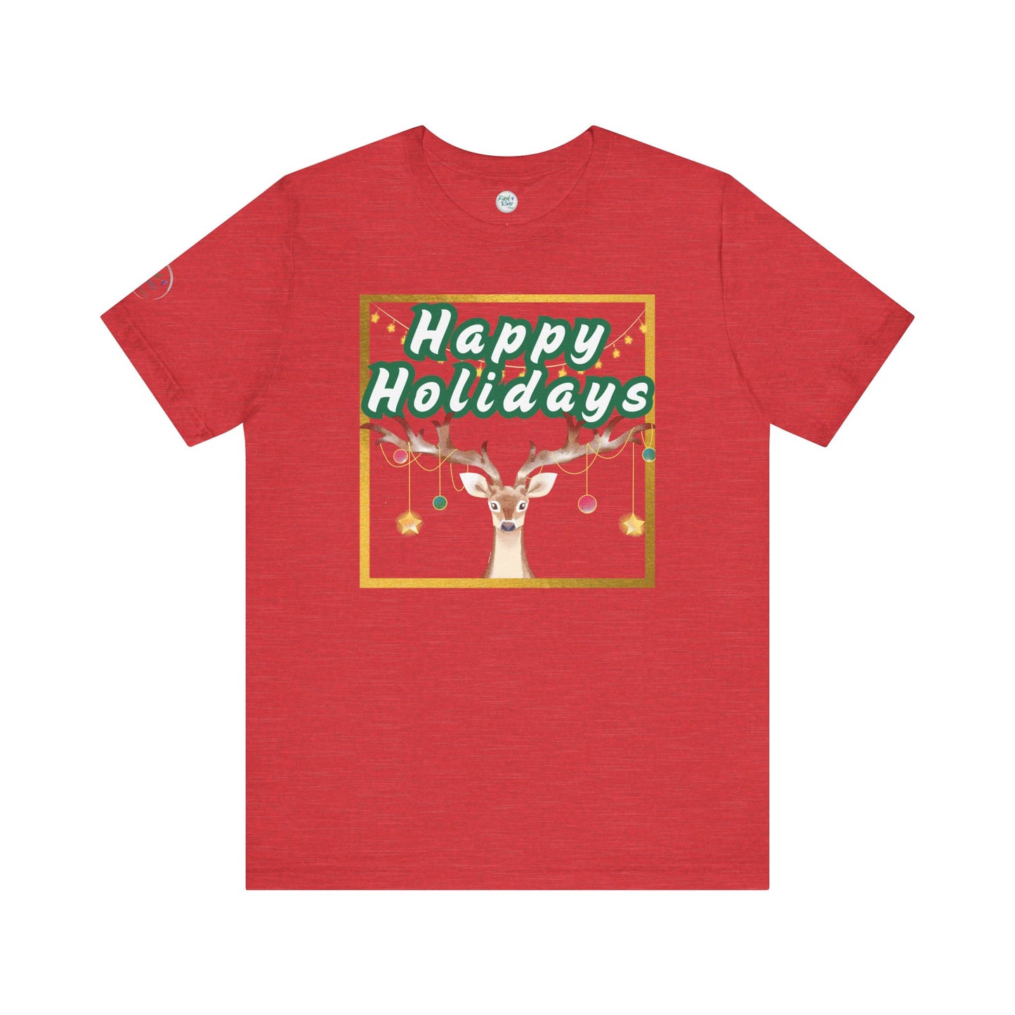 Tee - Short Sleeve (Adult) - Happy Holidays Deer
