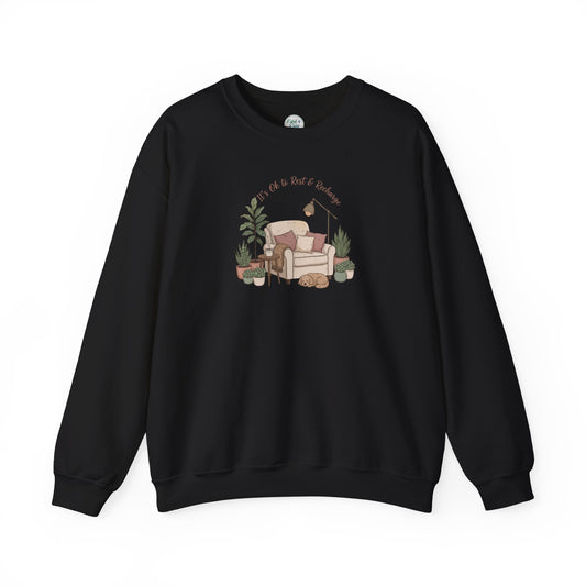 Crewneck Sweatshirt (Adult) - It's Ok to Rest & Recharge