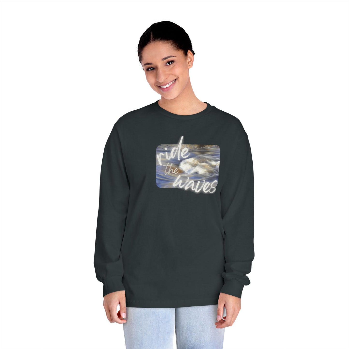 Tee - Long Sleeve (Adult) - Ride the Waves