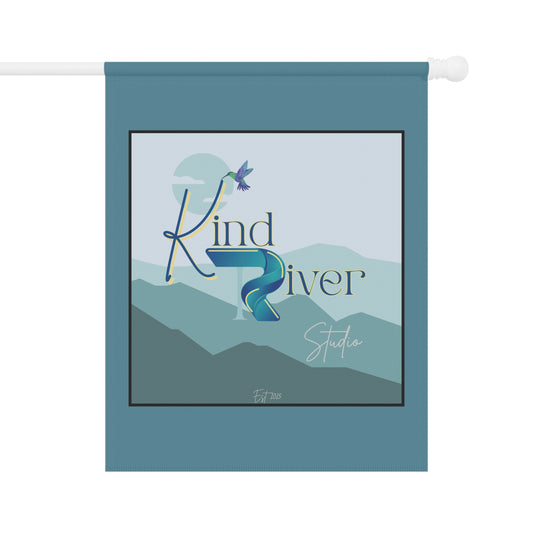 Kind River Studio Logo Garden Flag