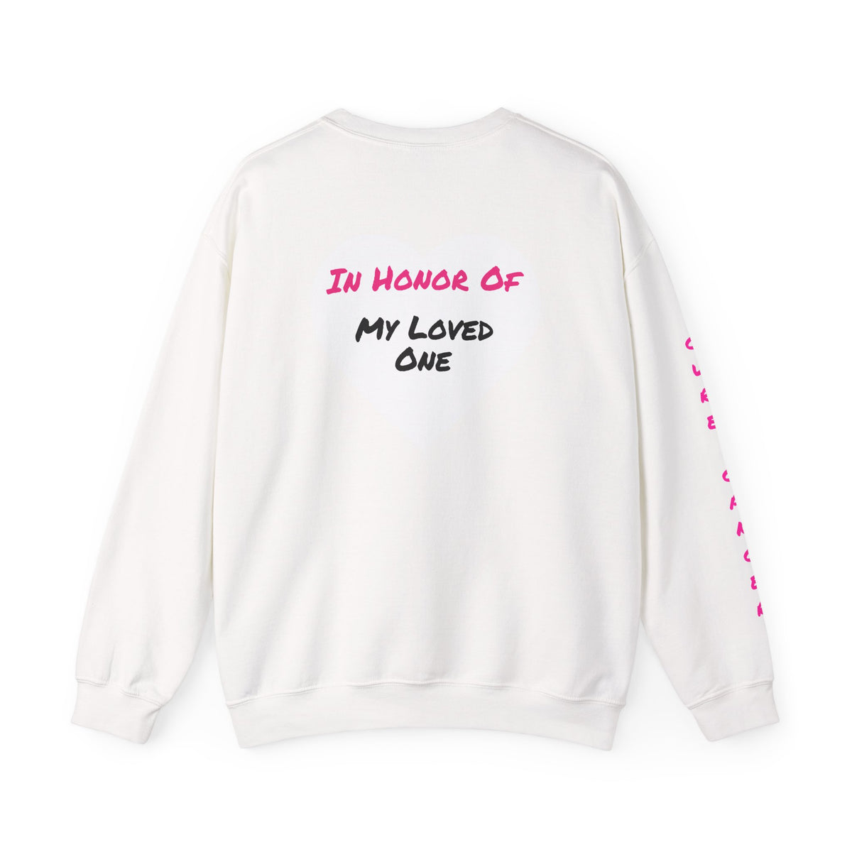 Breast Cancer Awareness Crewneck Sweatshirt (Adult) — "In Honor of My Loved One"