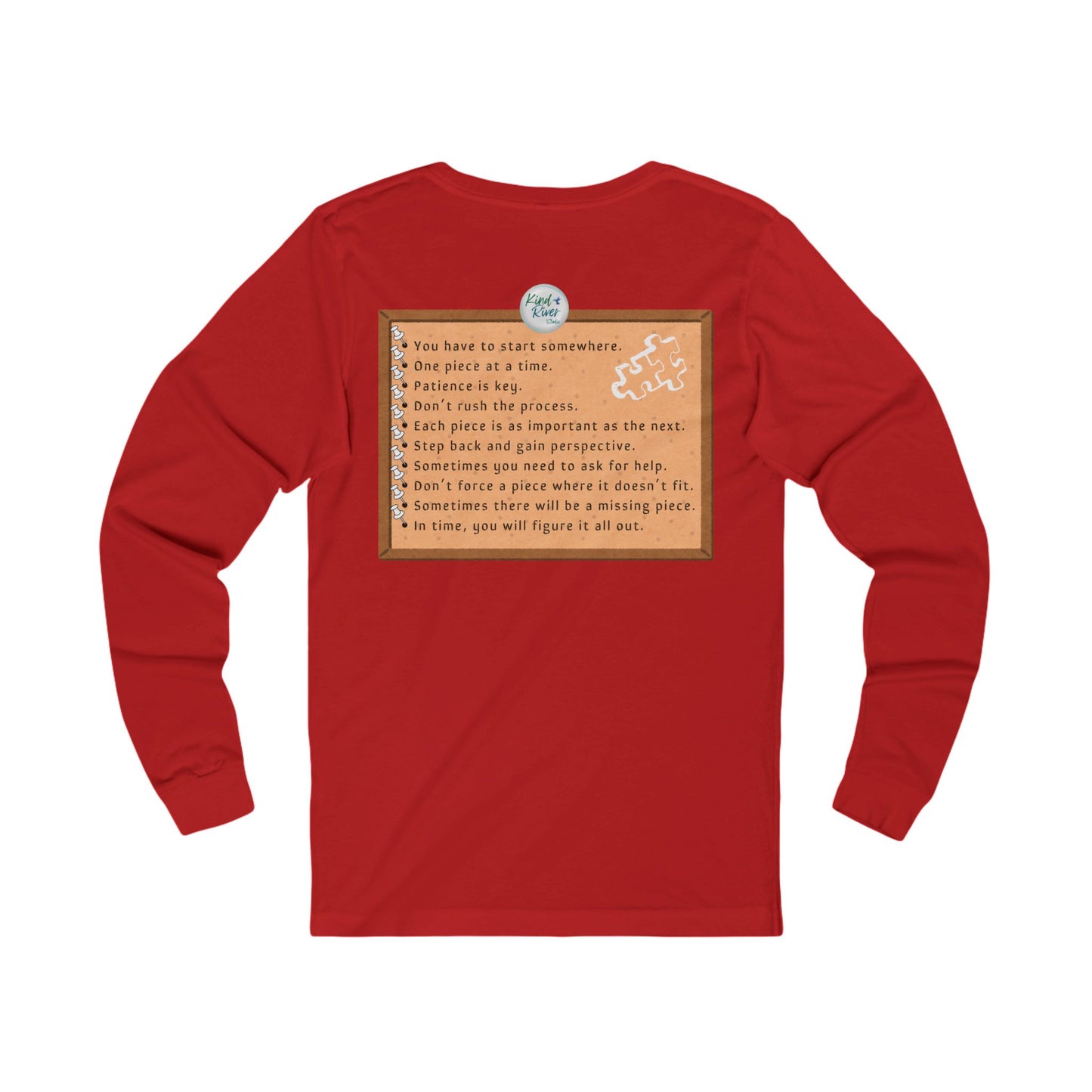 Tee - Long Sleeve (Adult) - Life is Like a Puzzle