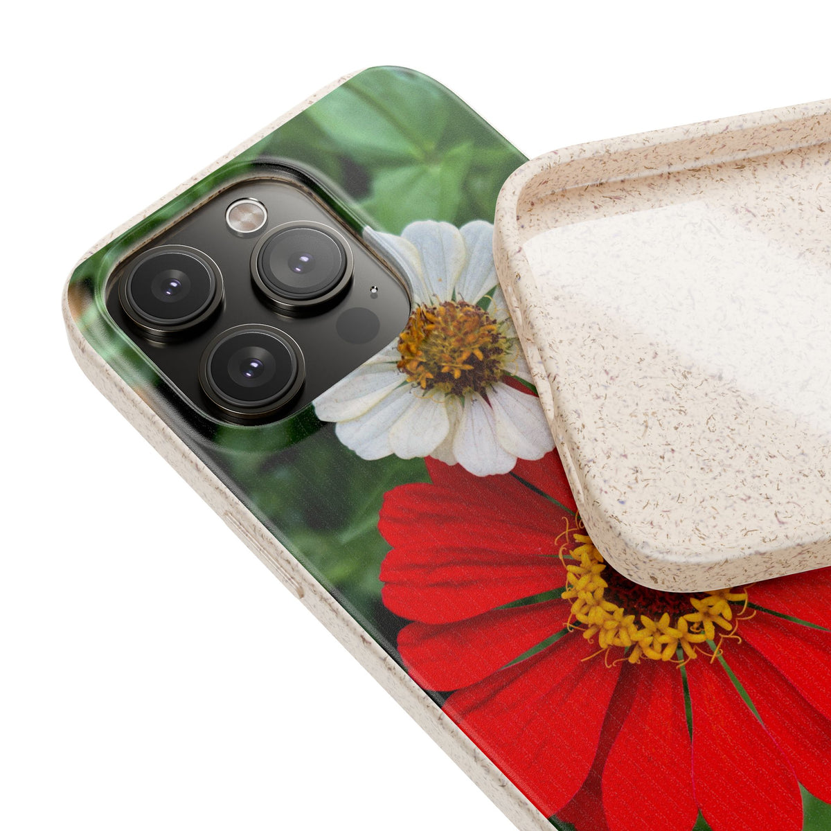 Zinnia Biodegradable Phone Case (original photo by Kind River Studio)
