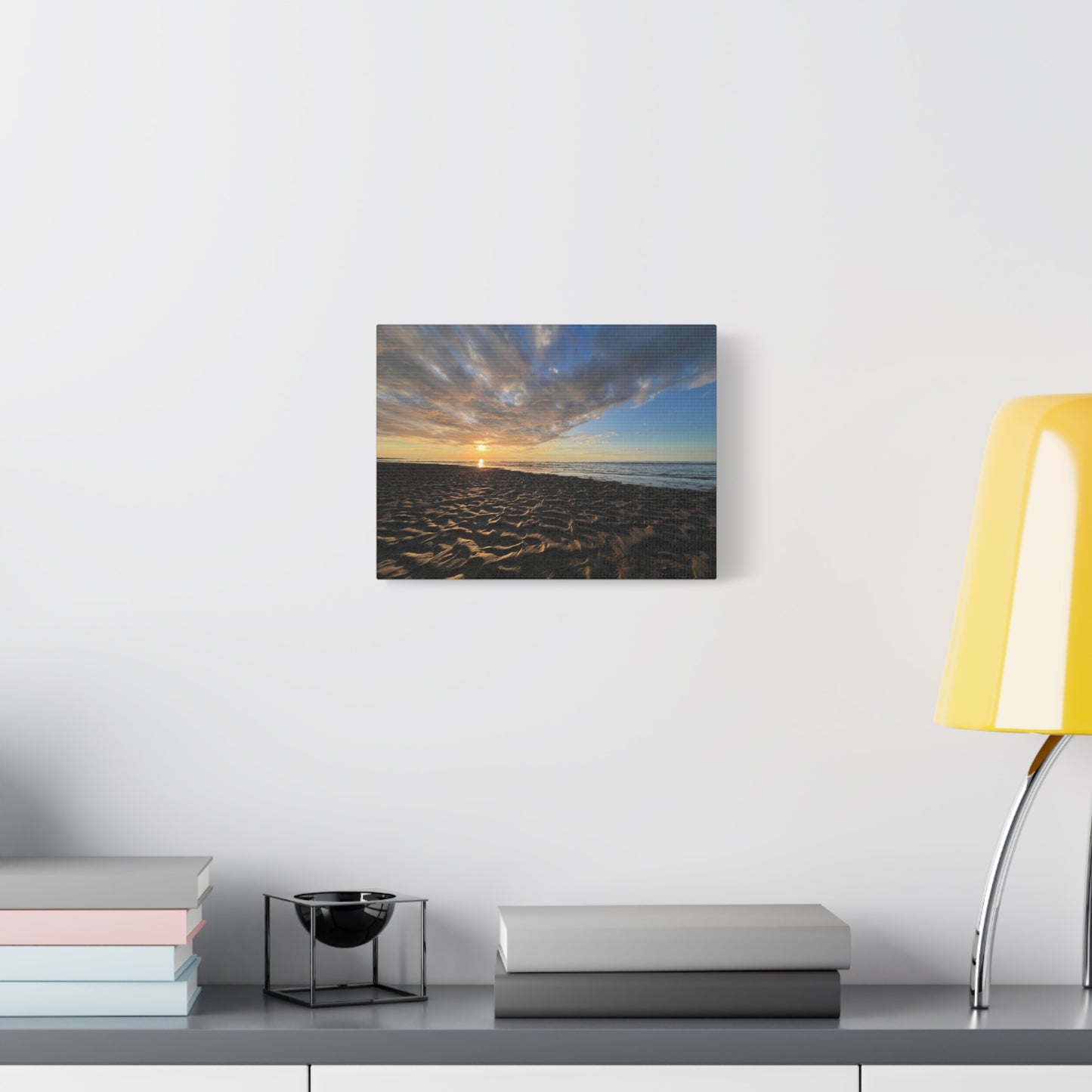 Canvas Print - Sunset Beach Textured Seascape Cape Cod (original photograph by Kind River Studio)