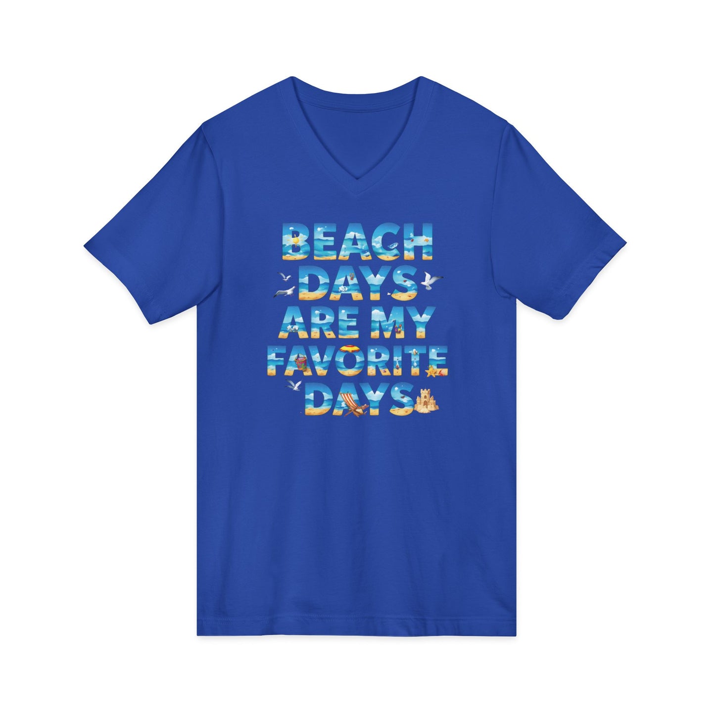 Beach Days V-Neck Tee (Adult)