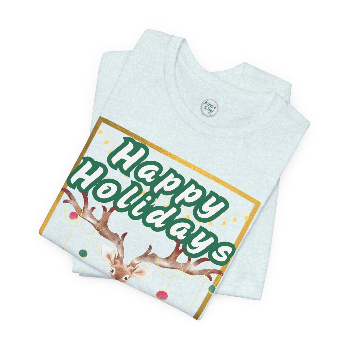 Tee - Short Sleeve (Adult) - Happy Holidays Deer