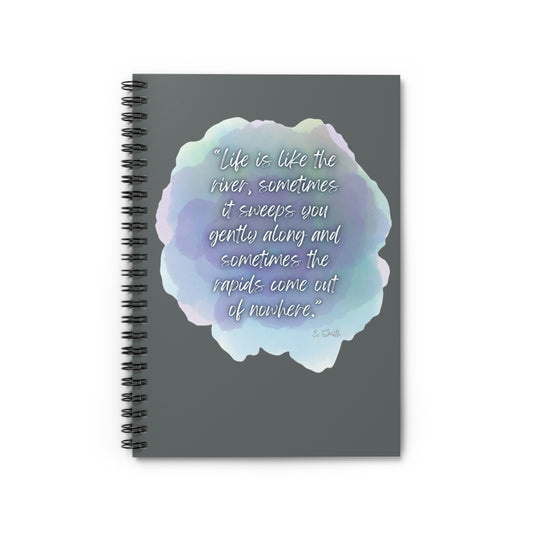 Journal/Notebook (Spiral) - Life is Like a River